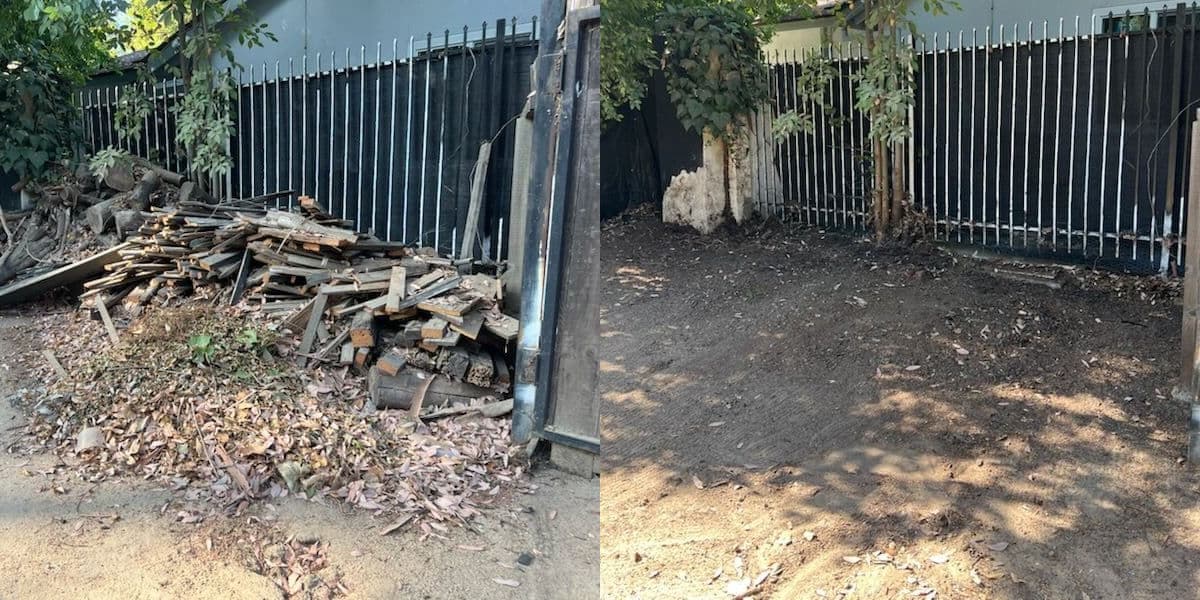 Side Yard Clean-Up in Woodland Hills image