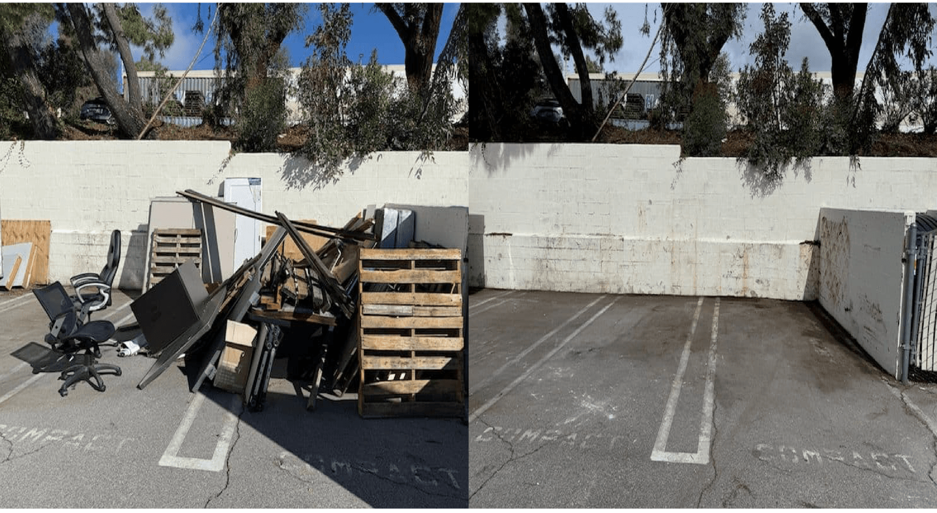 Parking Lot Junk Removal for Wraplabs