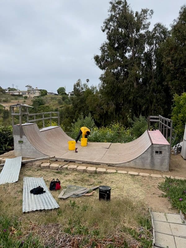 Skate Ramp Removal Creates Fresh Backyard Oasis image